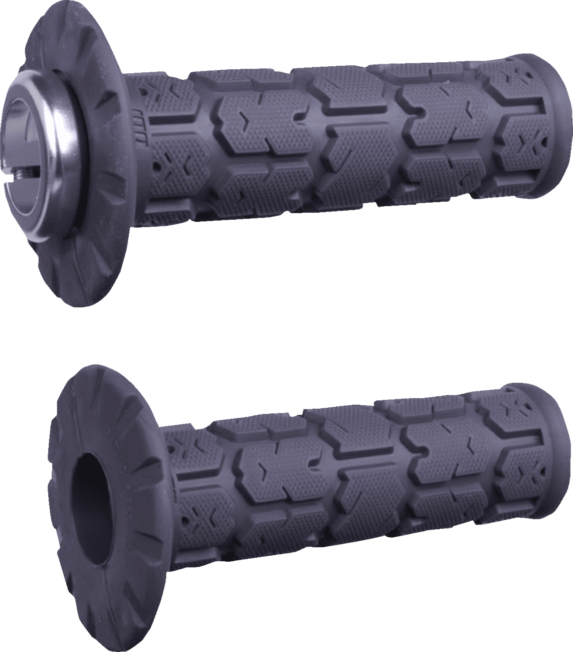 ODI 06303570 Rogue Universal Lock-On Grips - Graphite/Silver