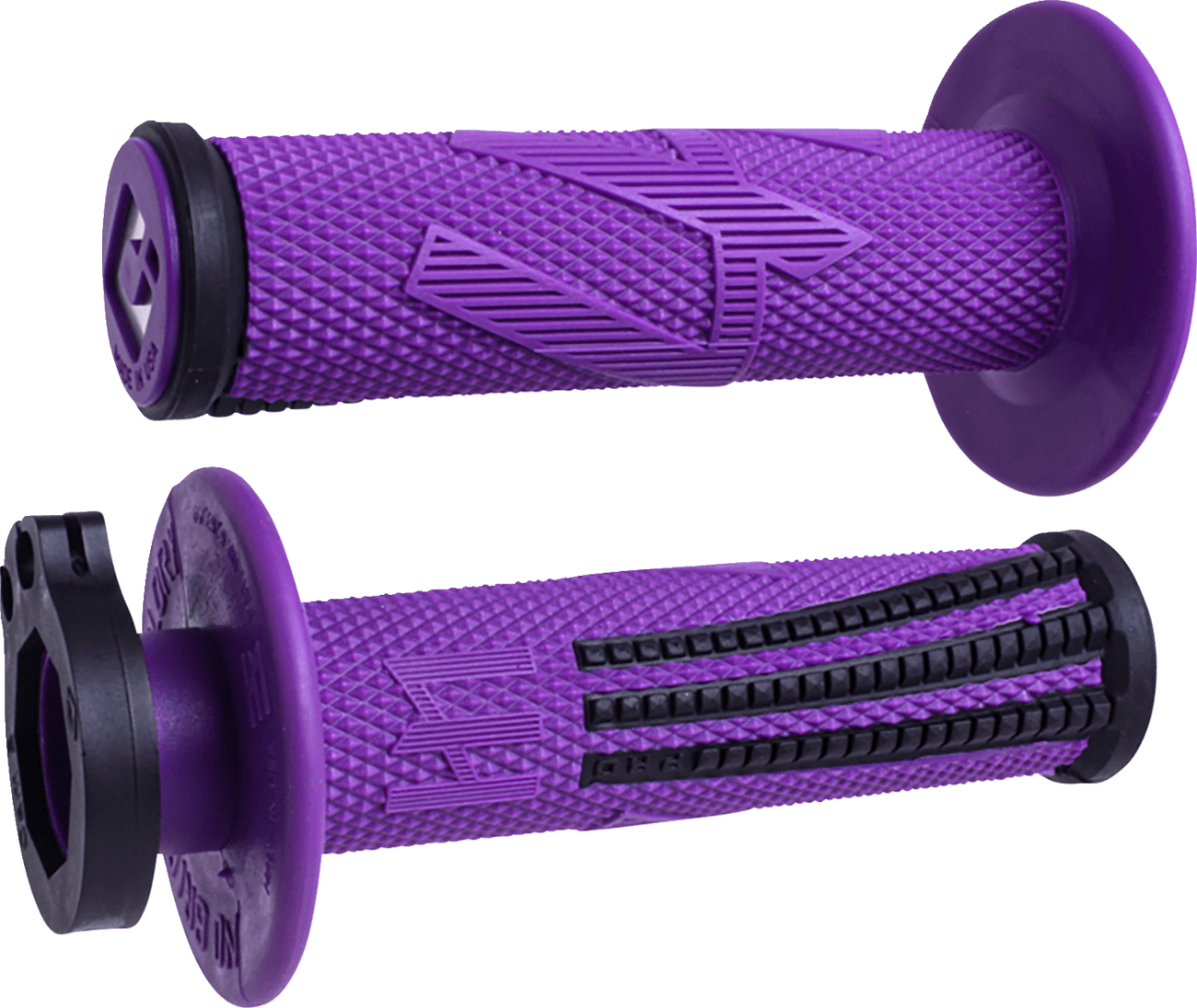 ODI 06303571 Emig Pro V2 Lock-On Grips - Purple/Black