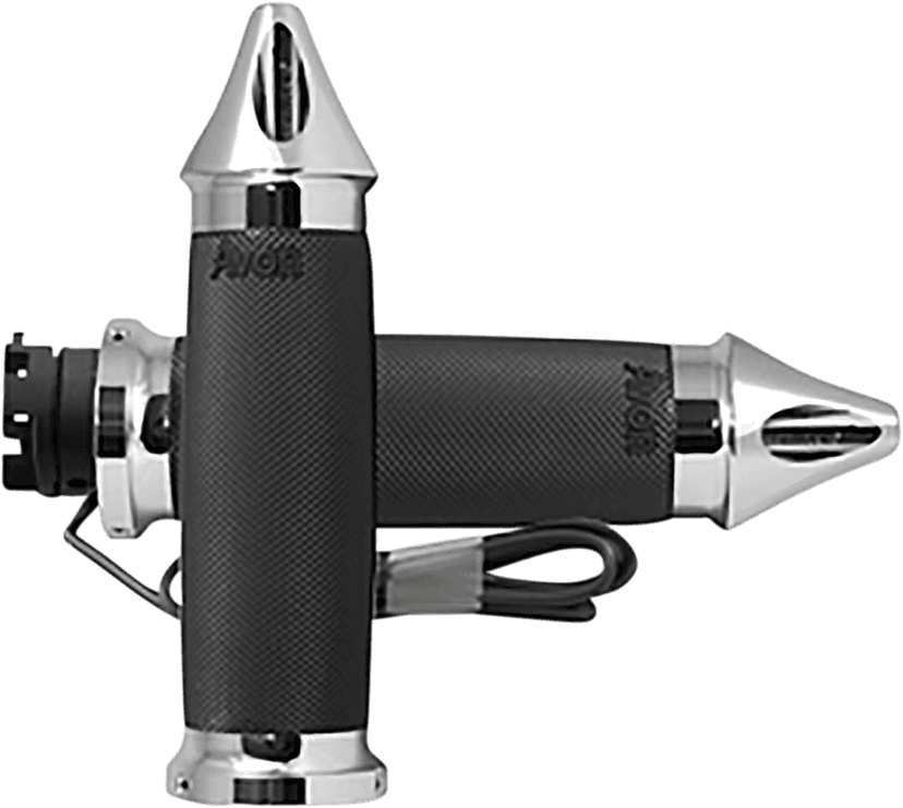 AVON GRIPS 0631-0220 Heated Grips - Custom Contour - Spike - Indian - Chrome