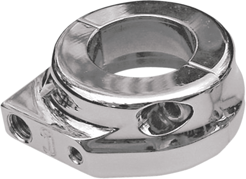 JOKER MACHINE 0632-0205 JX Series Throttle Housing - Single Cable - Chrome — image 1 of 3
