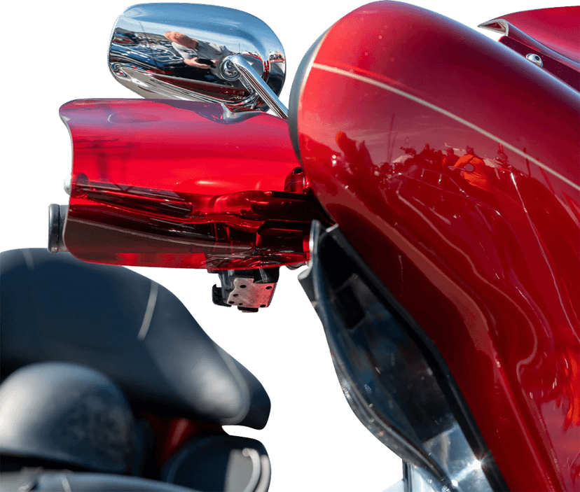 KLOCK WERKS 06352823 Flare® Handguards - Harley-Davidson Hydraulic Clutch - Red — image 3 of 5