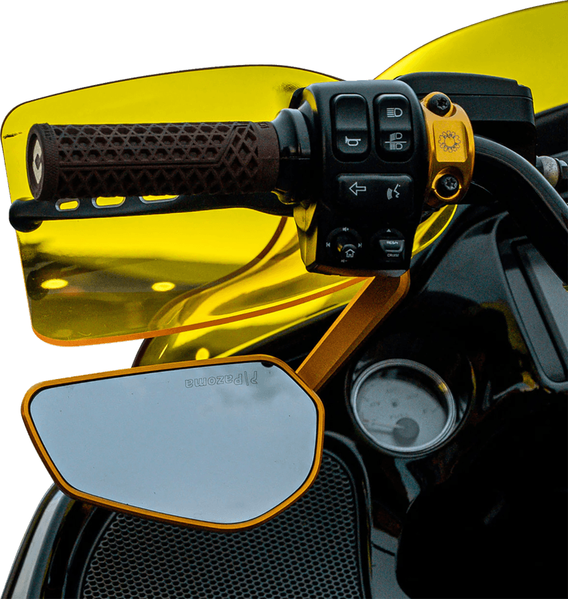 KLOCK WERKS 06352829 Flare® Handguards - Harley-Davidson Hydraulic Clutch - Yellow — image 5 of 6