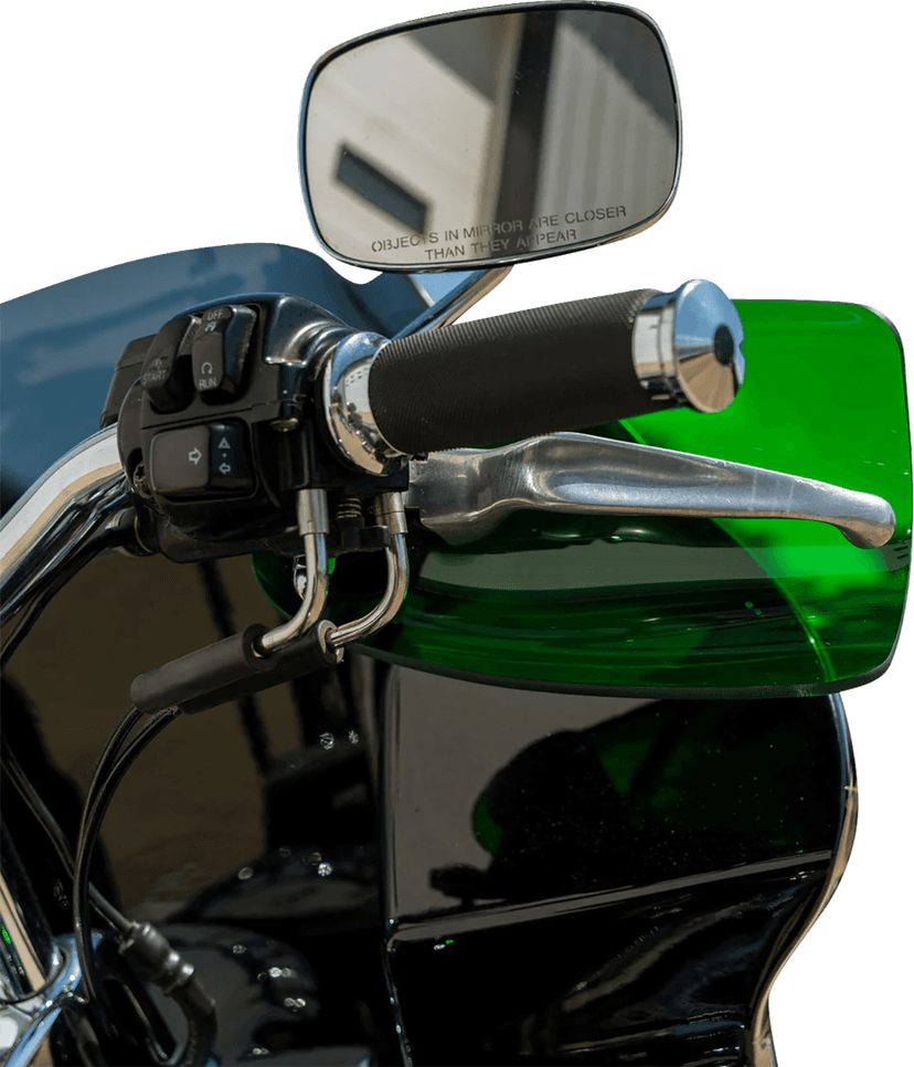 KLOCK WERKS 06352831 Flare® Handguards - Harley-Davidson Cable Clutch - Green — image 4 of 4