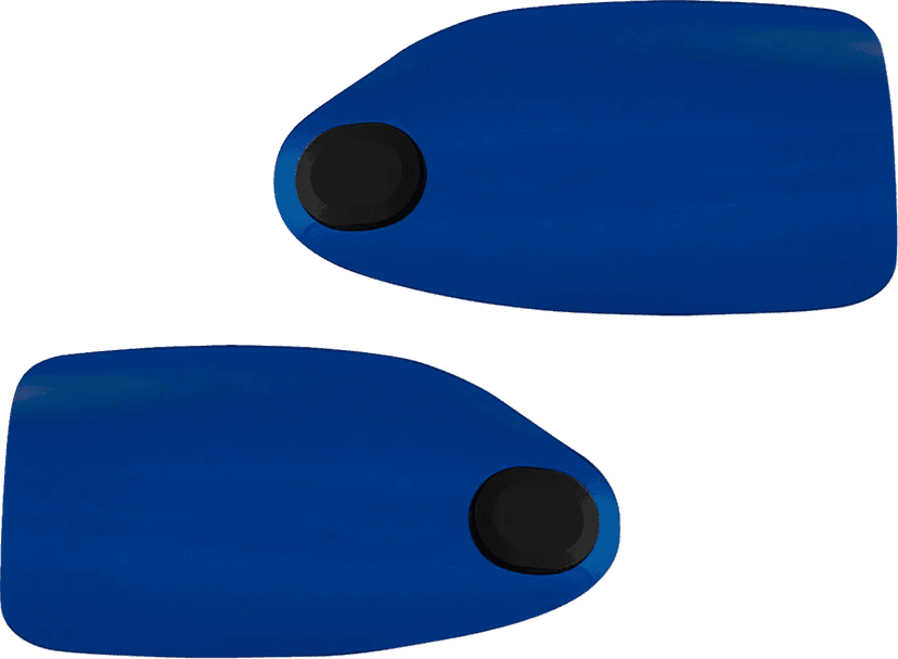KLOCK WERKS 06352835 Flare® Handguards - Harley-Davidson Hydraulic Clutch - Blue — image 1 of 4