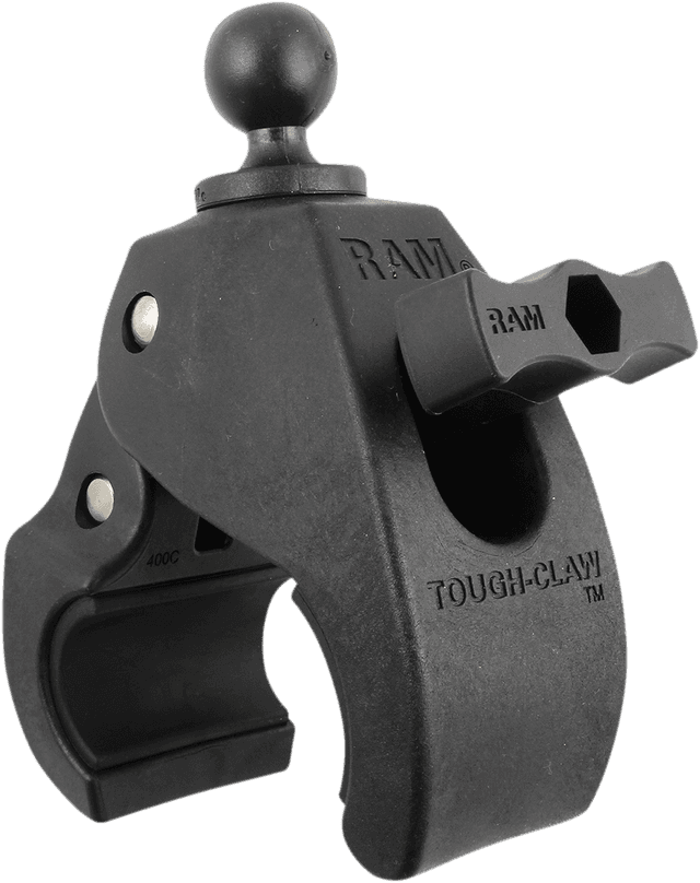 RAM MOUNTS 06360012 Tough-Claw™ with 1" Diameter Rubber Ball - 1"-2-1/4"