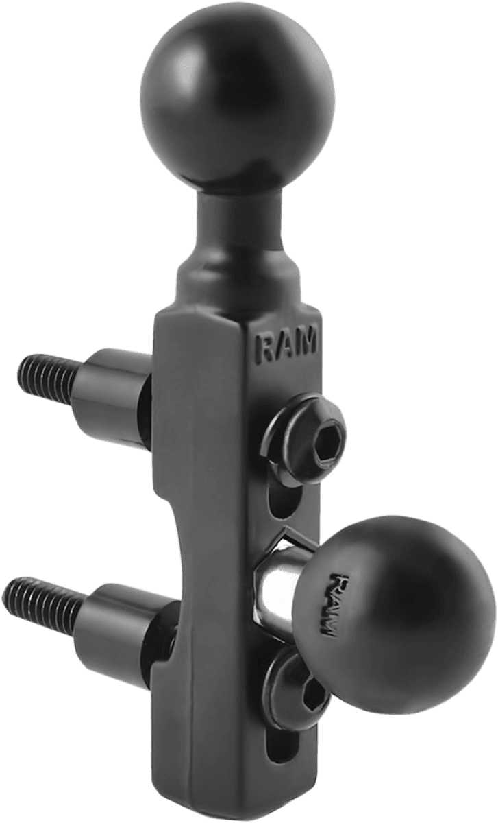 RAM MOUNTS 06360058 Motorcycle Brake/Clutch Reservoir Base Mount with 1" Balls