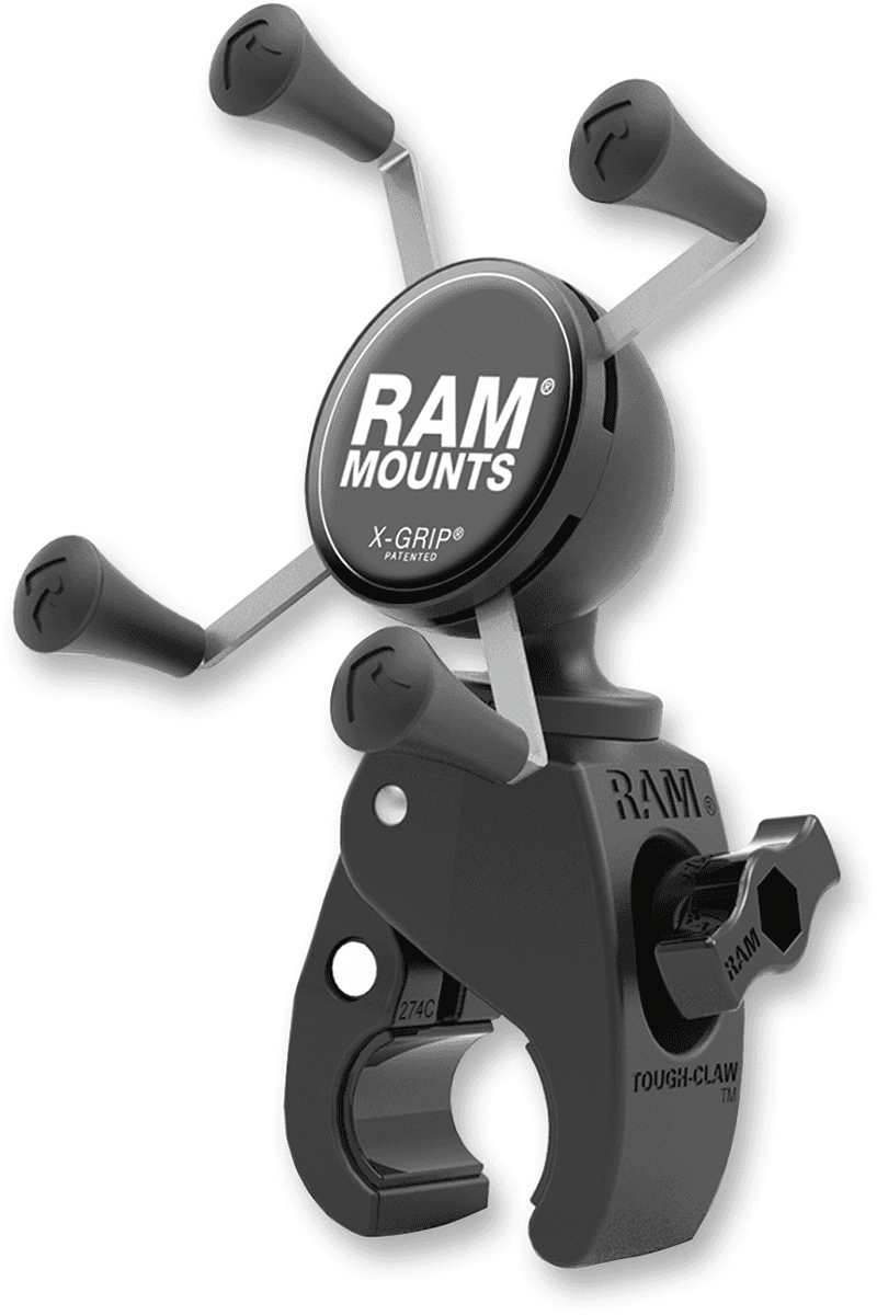 RAM MOUNTS 06360119 Tough-Claw™ Mount with Universal X-Grip® Cradle - 5/8"-1-1/2"