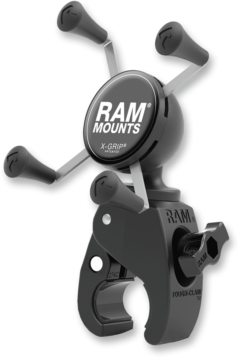 RAM MOUNTS 06360119 Tough-Claw™ Mount with Universal X-Grip® Cradle - 5/8"-1-1/2"