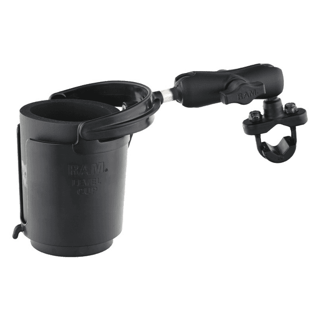 RAM MOUNTS 06360129 Handlebar Rail Mount with U-Bolt Base, Level Cup™ Drink Holder and Koozie — image 1 of 3