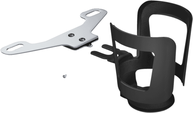 SHOW CHROME 0636-0180 Passenger Beverage Holder - Black — image 1 of 5
