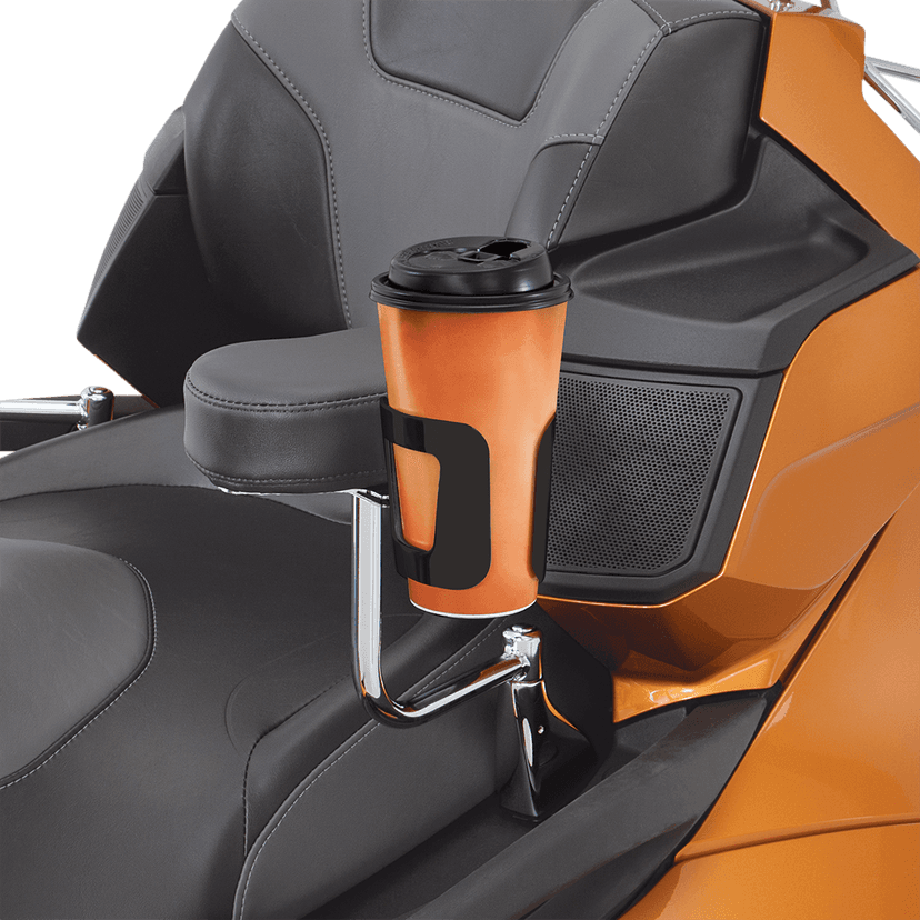 SHOW CHROME 0636-0180 Passenger Beverage Holder - Black — image 5 of 5