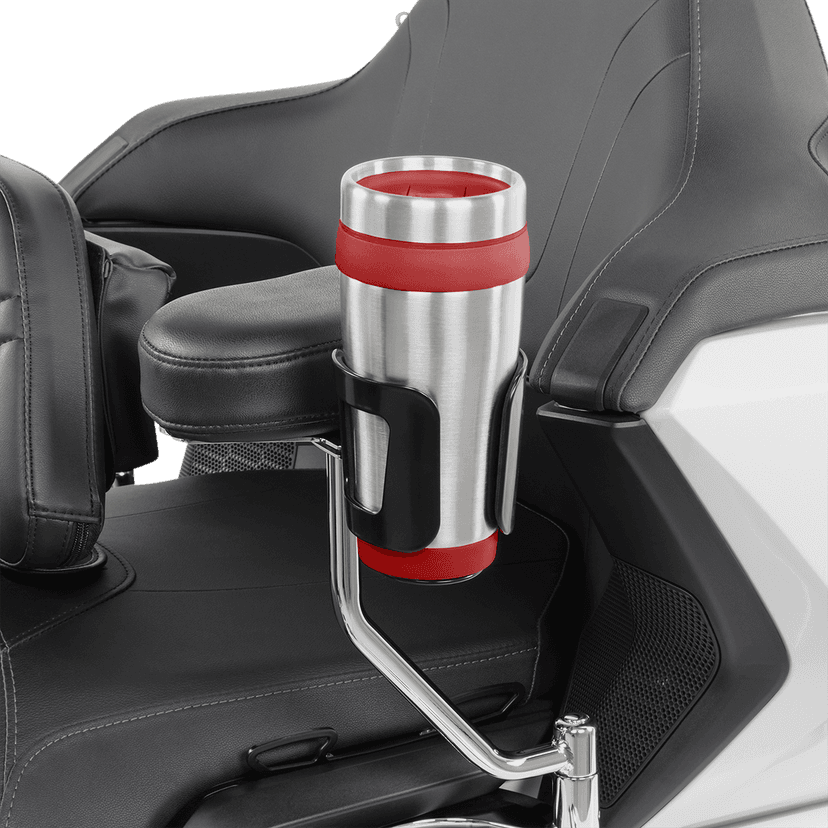 SHOW CHROME 0636-0180 Passenger Beverage Holder - Black — image 4 of 5