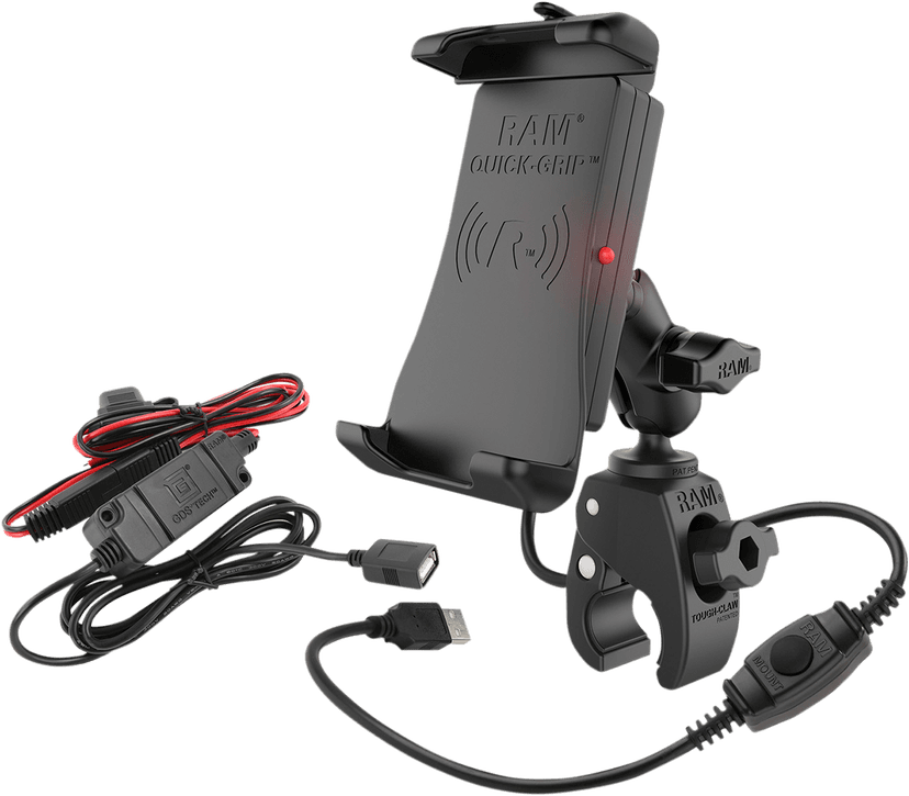 RAM MOUNTS 06360189 Quick-Grip™ Waterproof Wireless Charging Mount - Tough Claw™
