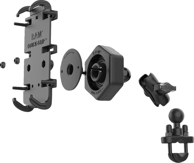 RAM MOUNTS 06360438 Quick Grip™ Phone Mount with U-Bolt Base - Vibe Safe — image 3 of 4