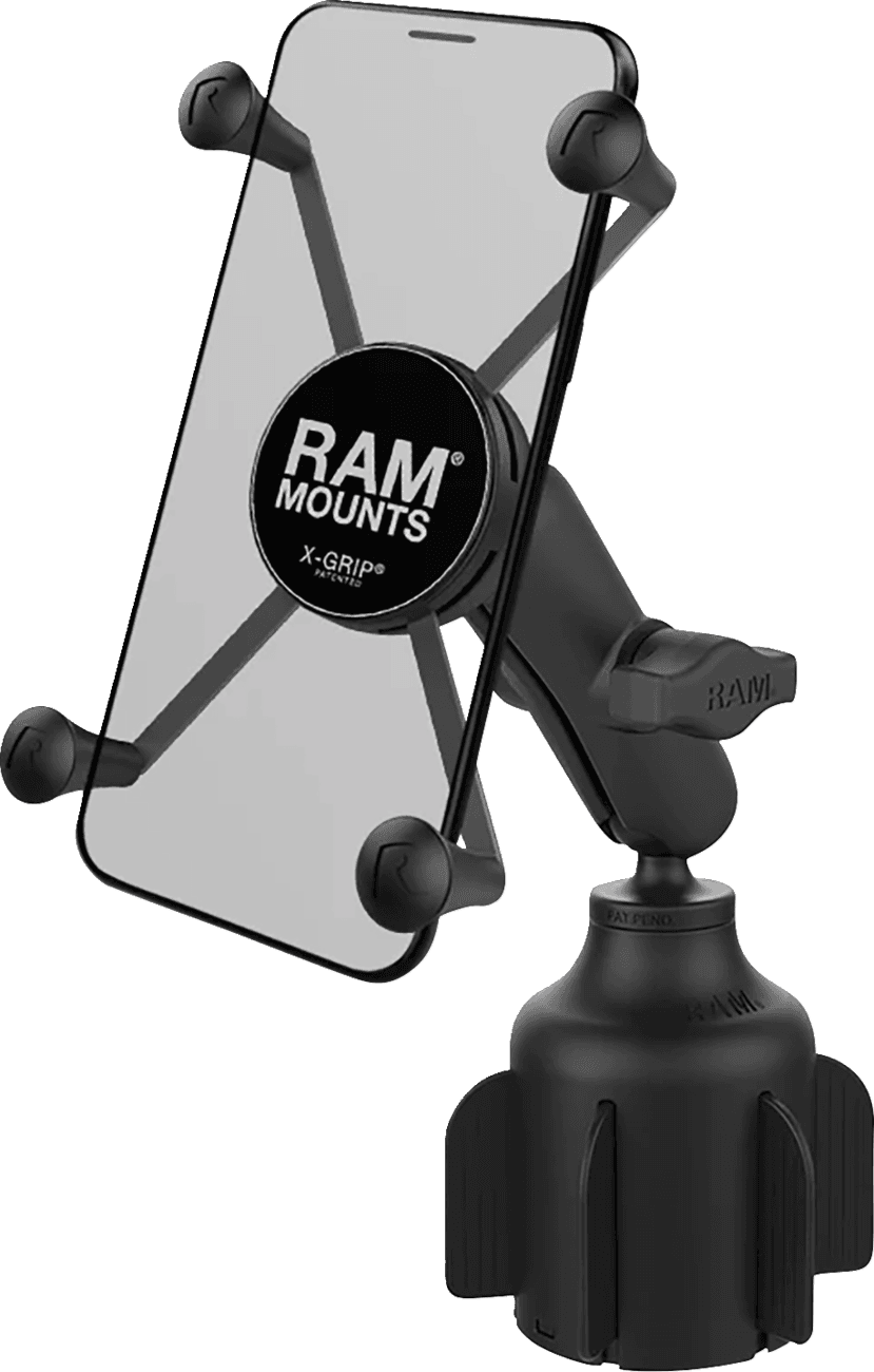 RAM MOUNTS 06360567 X-Grip® Large Phone Mount with Stubby™ Cup Holder Base