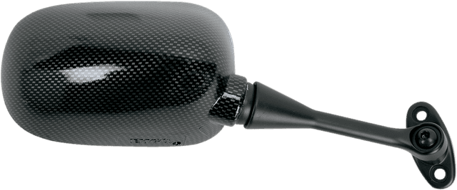 EMGO 0640-0068 Mirror - Side View - Black/Carbon Fiber - Rectangle - Right - Honda — image 2 of 2