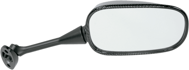 EMGO 0640-0068 Mirror - Side View - Black/Carbon Fiber - Rectangle - Right - Honda — image 1 of 2