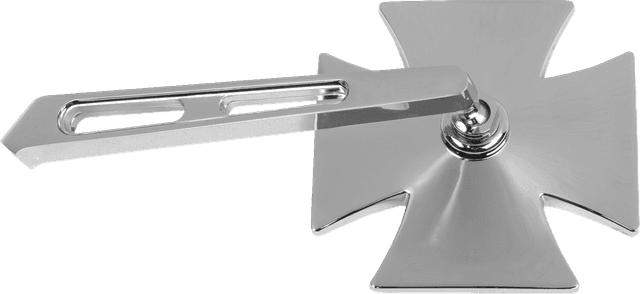 EMGO 0640-0075 Mirror - Side View - Maltese Cross - Split Stem - Left - Bolt-On - Each — image 2 of 3