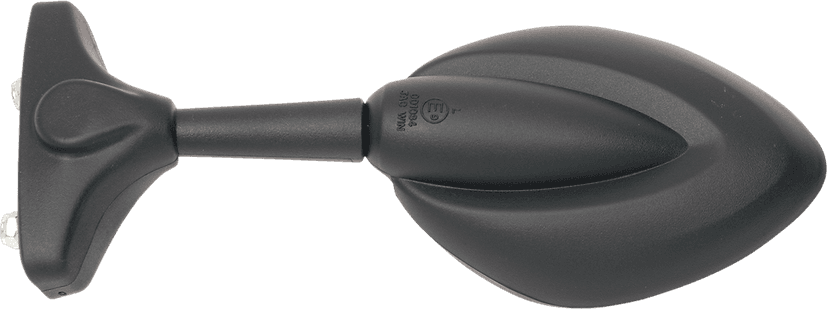 PARTS UNLIMITED 0640-0123 Mirror - Side View - Teardrop - Black - Left/Right - Each