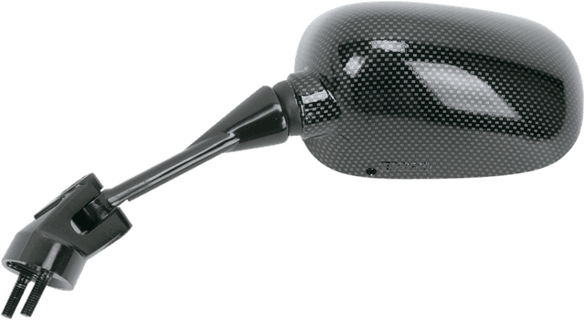 EMGO 0640-0162 Mirror - Side View - Black/Carbon Fiber - Rectangle - Left - Kawasaki — image 2 of 2