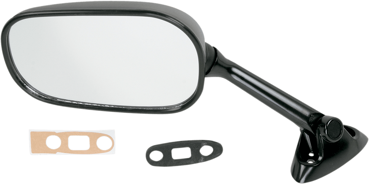 EMGO 0640-0164 Mirror - Side View - Rectangle - Black - Left