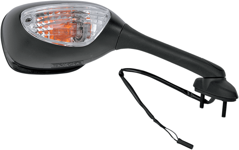 EMGO 0640-0167 Mirror - Side View - Cat Eye - Black - Right