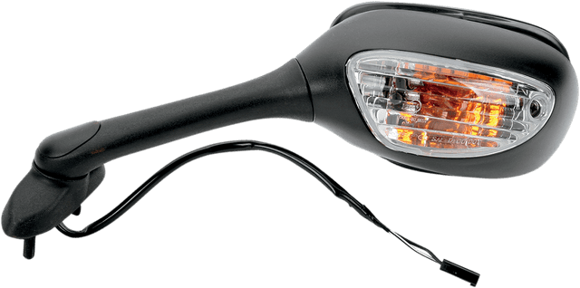 EMGO 0640-0168 Mirror - Side View - Cate Eye - Black - Left — image 2 of 2