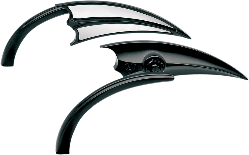 ARLEN NESS 0640-0208 Mirror - Micro - Scoop - Side View - Triangle - Black - Left