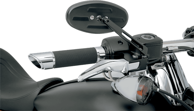 DRAG SPECIALTIES 0640-0286 Mirror - Stealth II - Side View - Oval - Black — image 2 of 3