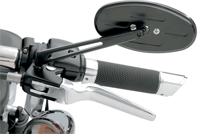 DRAG SPECIALTIES 0640-0286 Mirror - Stealth II - Side View - Oval - Black — image 3 of 3