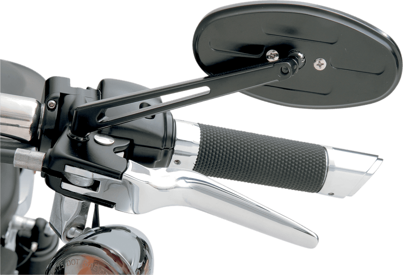 DRAG SPECIALTIES 0640-0286 Mirror - Stealth II - Side View - Oval - Black — image 3 of 3