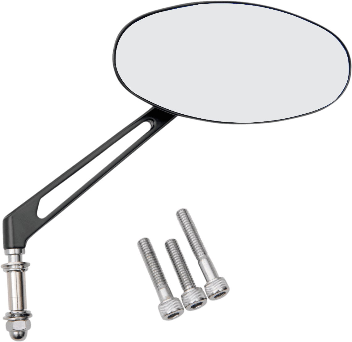 DRAG SPECIALTIES 0640-0287 Mirror - Stealth I - Side View - Oval - Black
