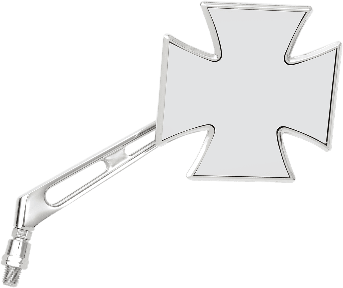 EMGO 0640-0293 Mirror - Maltese - Side View - Cross - Chrome - Right - Universal