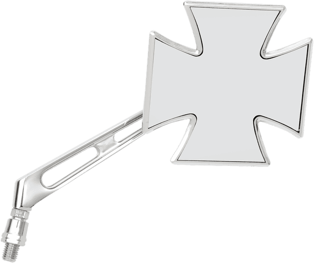 EMGO 0640-0293 Mirror - Maltese - Side View - Cross - Chrome - Right - Universal