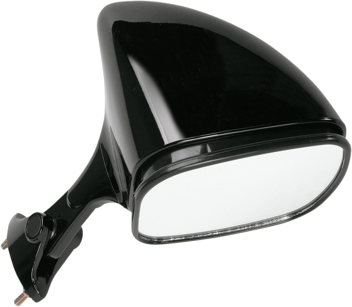 EMGO 0640-0353 Mirror - Side View - Rectangle - Black - Right