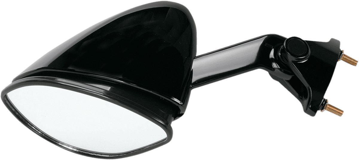 EMGO 0640-0362 Mirror - Side View - Cat Eye - Black - Left