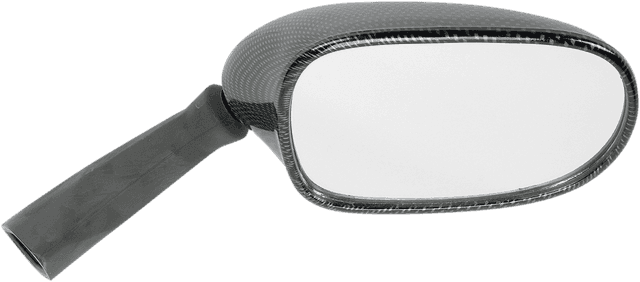 EMGO 0640-0367 Mirror - Side View - Black/Carbon Fiber - Rectangle - Right - Suzuki — image 2 of 2