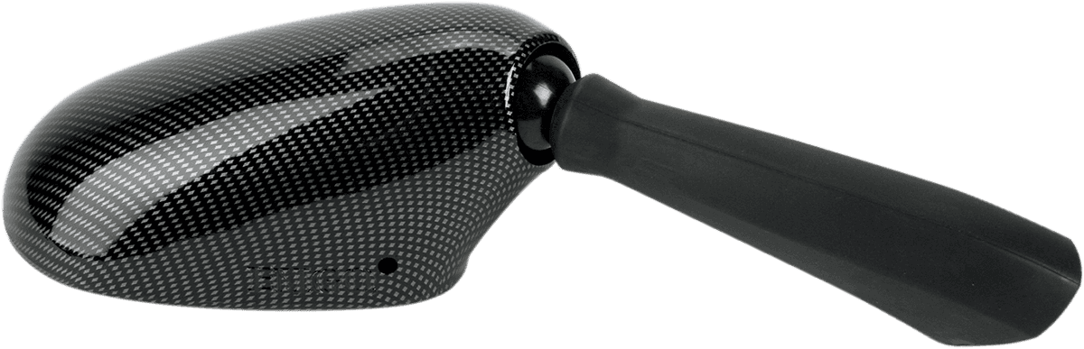 EMGO 0640-0367 Mirror - Side View - Black/Carbon Fiber - Rectangle - Right - Suzuki