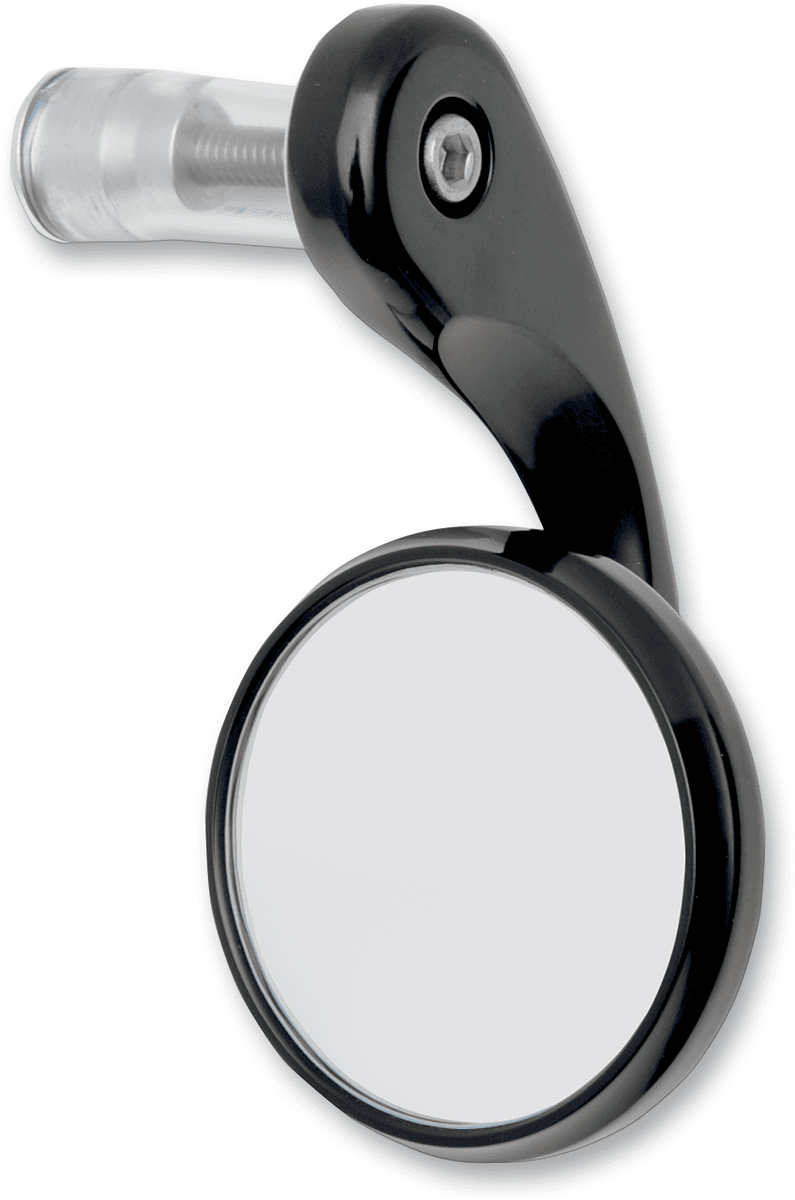 TODD'S CYCLE 0640-0432 Mirror - Shooter - Side View - Round - Black - Right — image 1 of 3