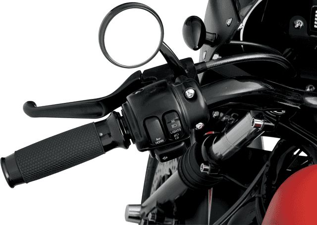 TODD'S CYCLE 0640-0434 Mirror - Shooter - Side View - Round - Black - Left - Each — image 2 of 3