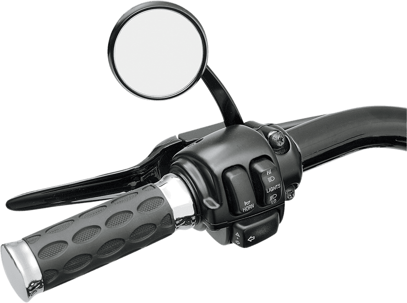 TODD'S CYCLE 0640-0434 Mirror - Shooter - Side View - Round - Black - Left - Each — image 3 of 3