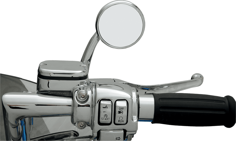 TODD'S CYCLE 0640-0435 Mirror - Shooter - Side View - Round - Chrome - Right - Each — image 3 of 3