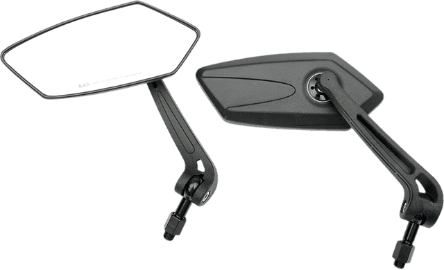 K&S TECHNOLOGIES 0640-0482 Mirrors - GT - Side View - Rectangle - Black - Pair