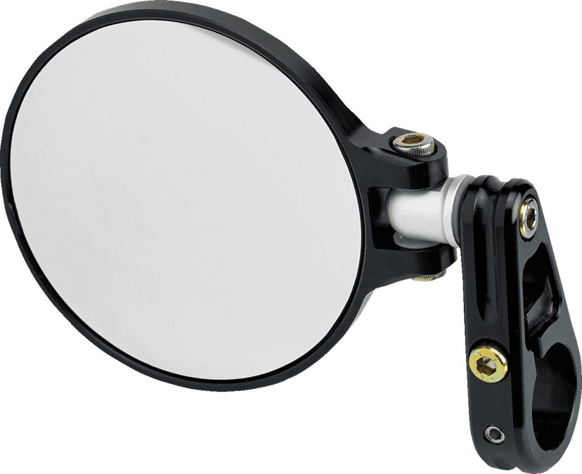 JOKER MACHINE 0640-0487 Mirror - Cafe Racer - Side View - Round - Black - 3-1/4" — image 1 of 2