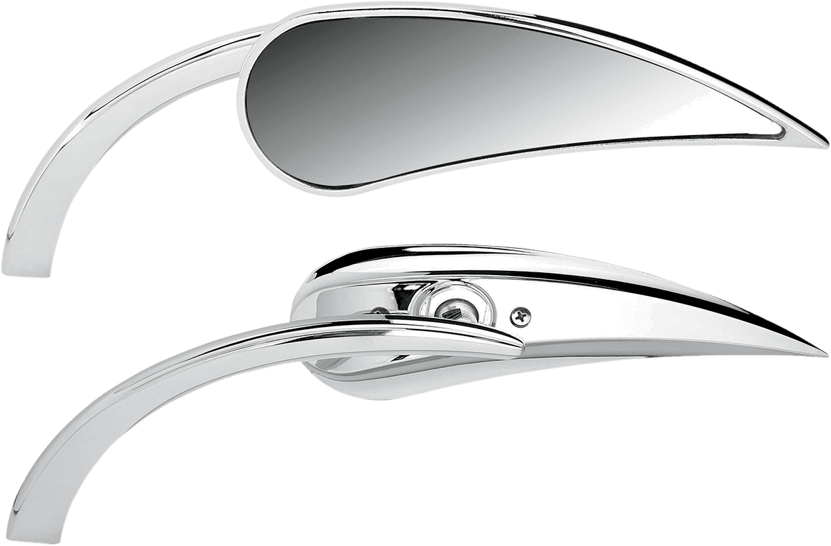 ARLEN NESS 0640-0497 Mirror - Micro - Rad 2 - Side View - Teardrop - Chrome - Left