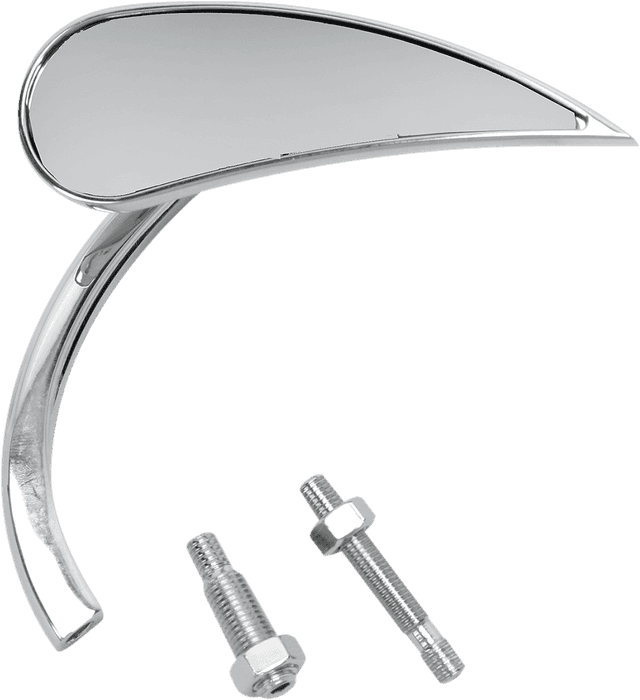 ARLEN NESS 0640-0498 Mirror - Micro - Rad 2 - Side View - Teardrop - Chrome - Right — image 1 of 3