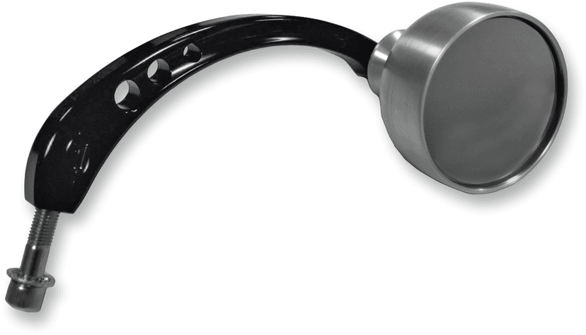 JOKER MACHINE 0640-0538 Mirror - Beer Schooner - Side View - Round - Black/Silver - Left — image 3 of 3