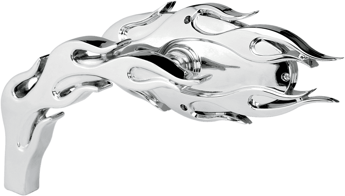 ARLEN NESS 0640-0591 Mirror - Micro - Flamed - Side View - Oval - Chrome - Left