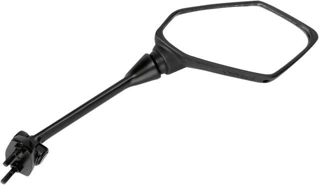 EMGO 0640-0693 Mirror - Side View - Polygon - Black - Right — image 1 of 2