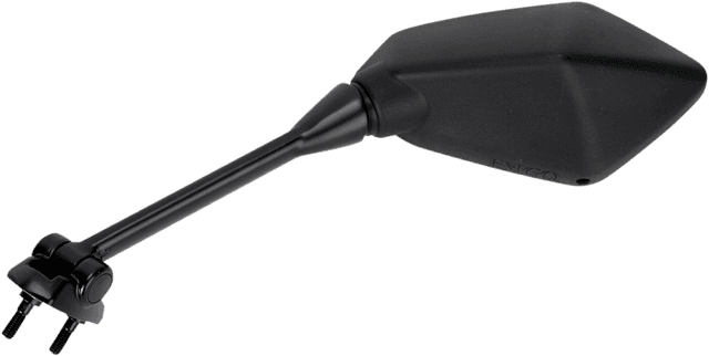 EMGO 0640-0694 Mirror - Side View - Polygon - Black - Left — image 2 of 2